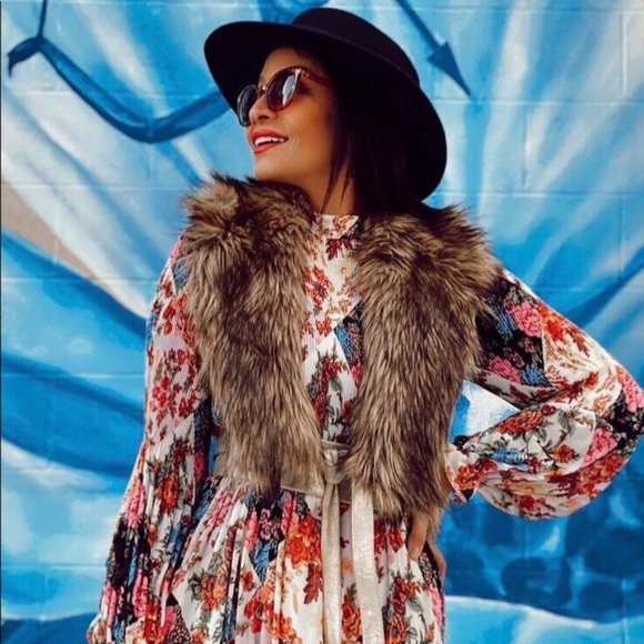 Anthropologie Maeve Shara Pleated Midi Dress - Picture 6 of 12